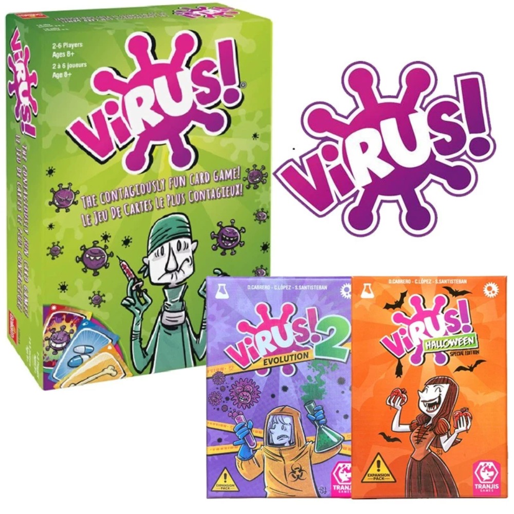 Party Games Bridal Shower - เกมไพ่ไวรัสสุดสนุก & Virus Evolution 2 เกมกระดานปาร์ตี้สุดมันส์สำหรับงานแต่งงานและงานวันเกิด