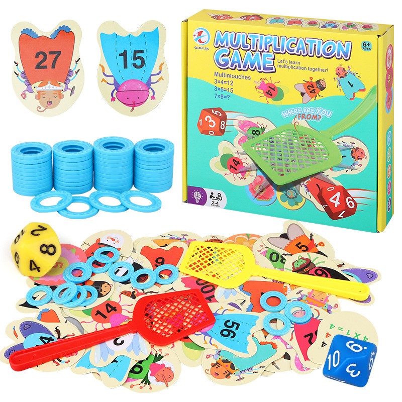 Quick Games Party - เกมตีแมลงวันสำหรับเด็ก การศึกษา การรับรู้คำศัพท์ การฝึกฝนการคูณ เกมกระดานแบบอินเทอร์แอคทีฟ ของเล่นปาร์ตี้