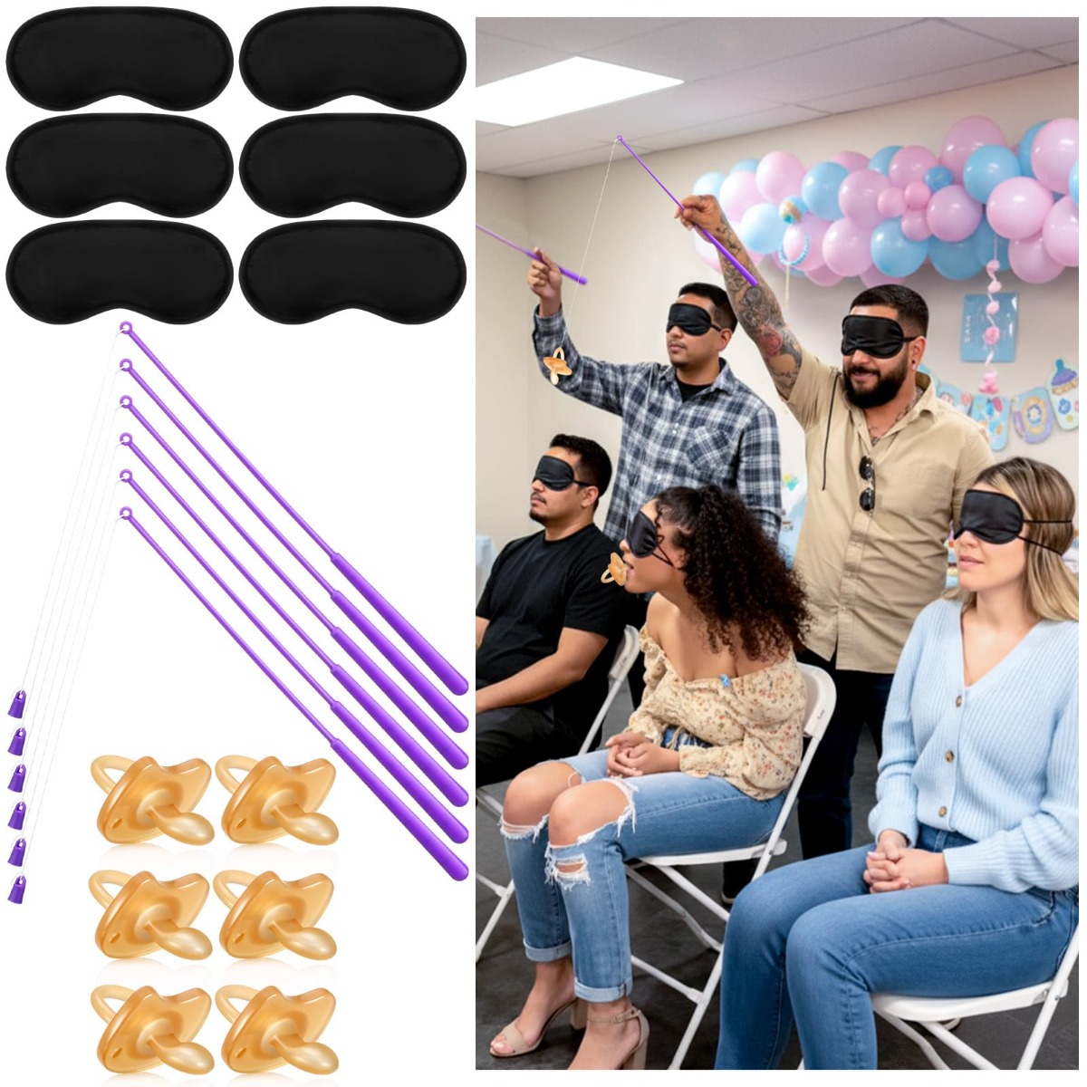 ชุดเกมงานเลี้ยงฉลองทารก 18 ชิ้ - Party Games Bridal Shower บทวิจารณ์และราคา