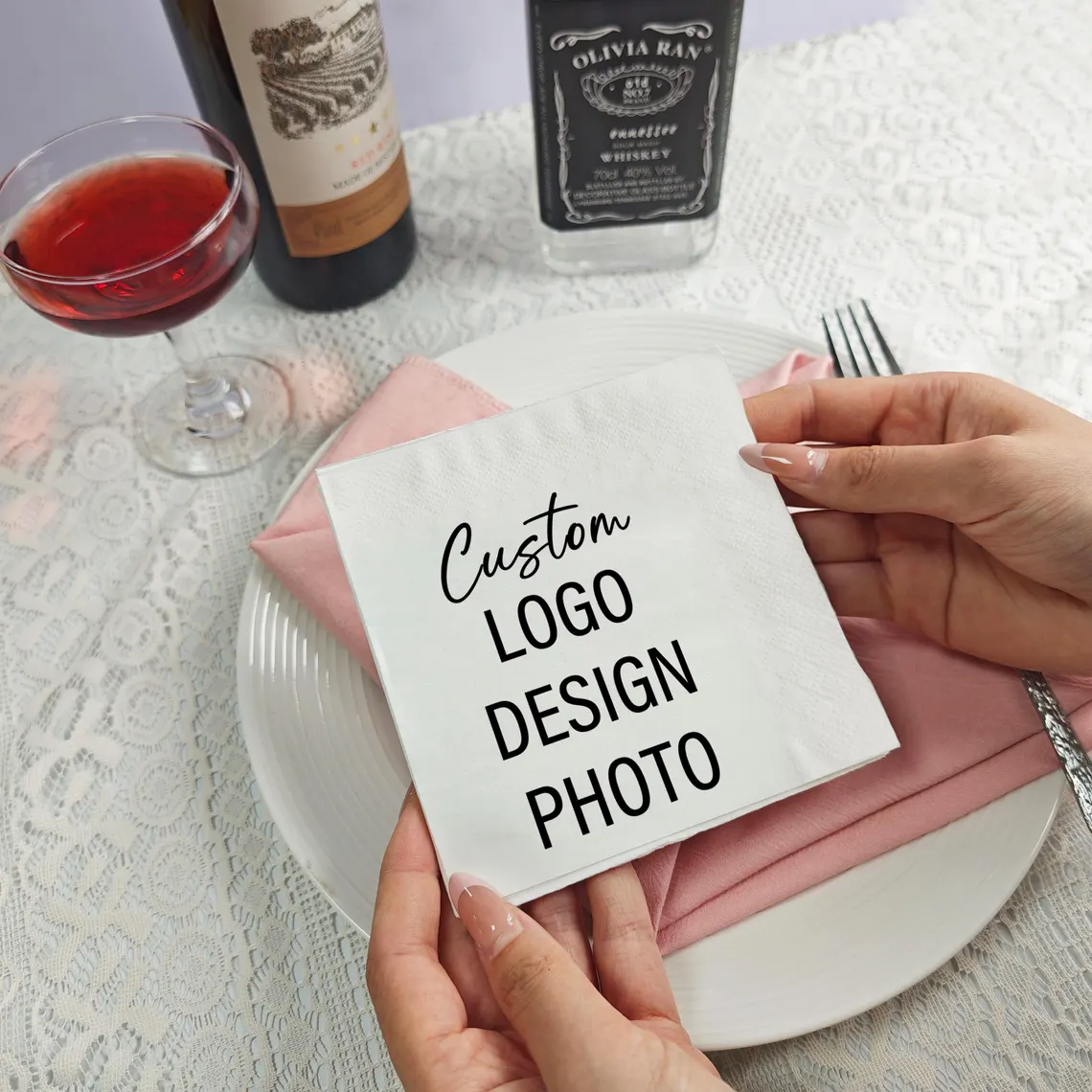 ผ้าเช็ดปากพิมพ์ลายตามสั่งสำหรั - Party Games Bridal Shower บทวิจารณ์และราคา